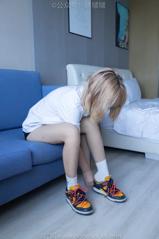 [BoBoSocks袜啵啵]NO.009 果冻-耐克板鞋、白棉袜、裸足 6